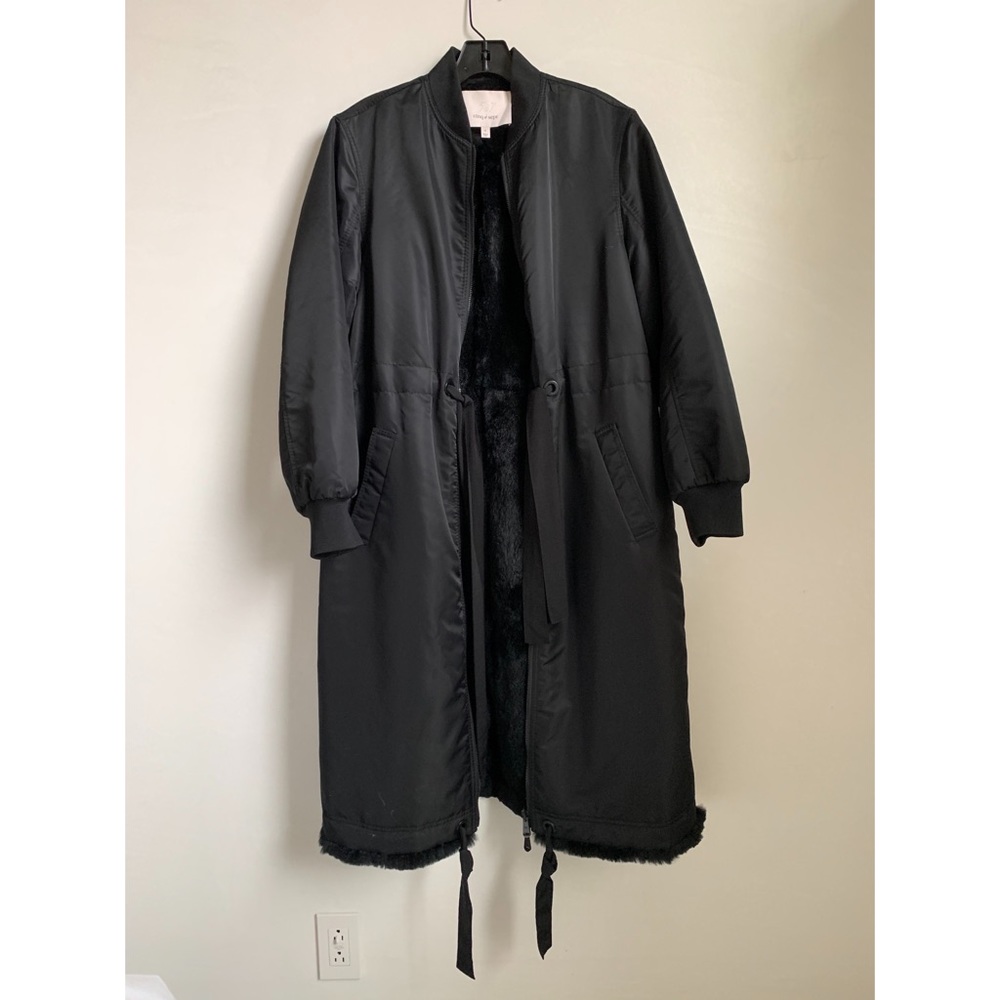 Cinq a Sept Darby Reversible rabbit fur coat